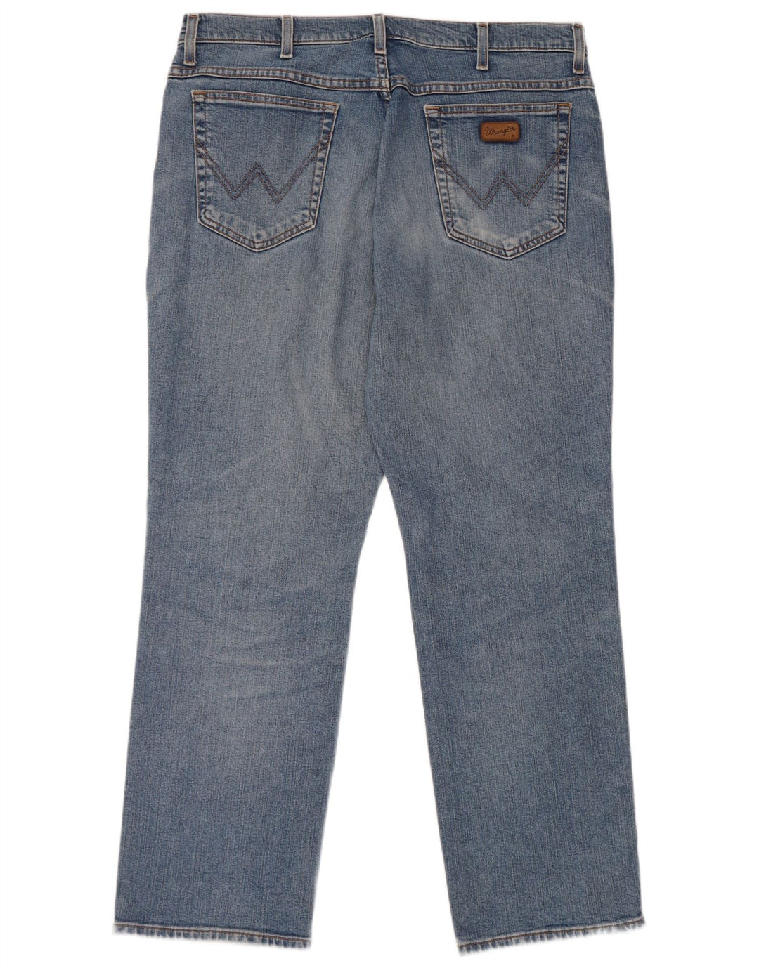 WRANGLER Herre Texas Stretch Straight Jeans W36 L30 Blå Bomuld