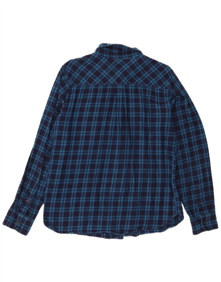 Mountain Warehouse Herre flannelskjorte Stor blå ternet bomuld