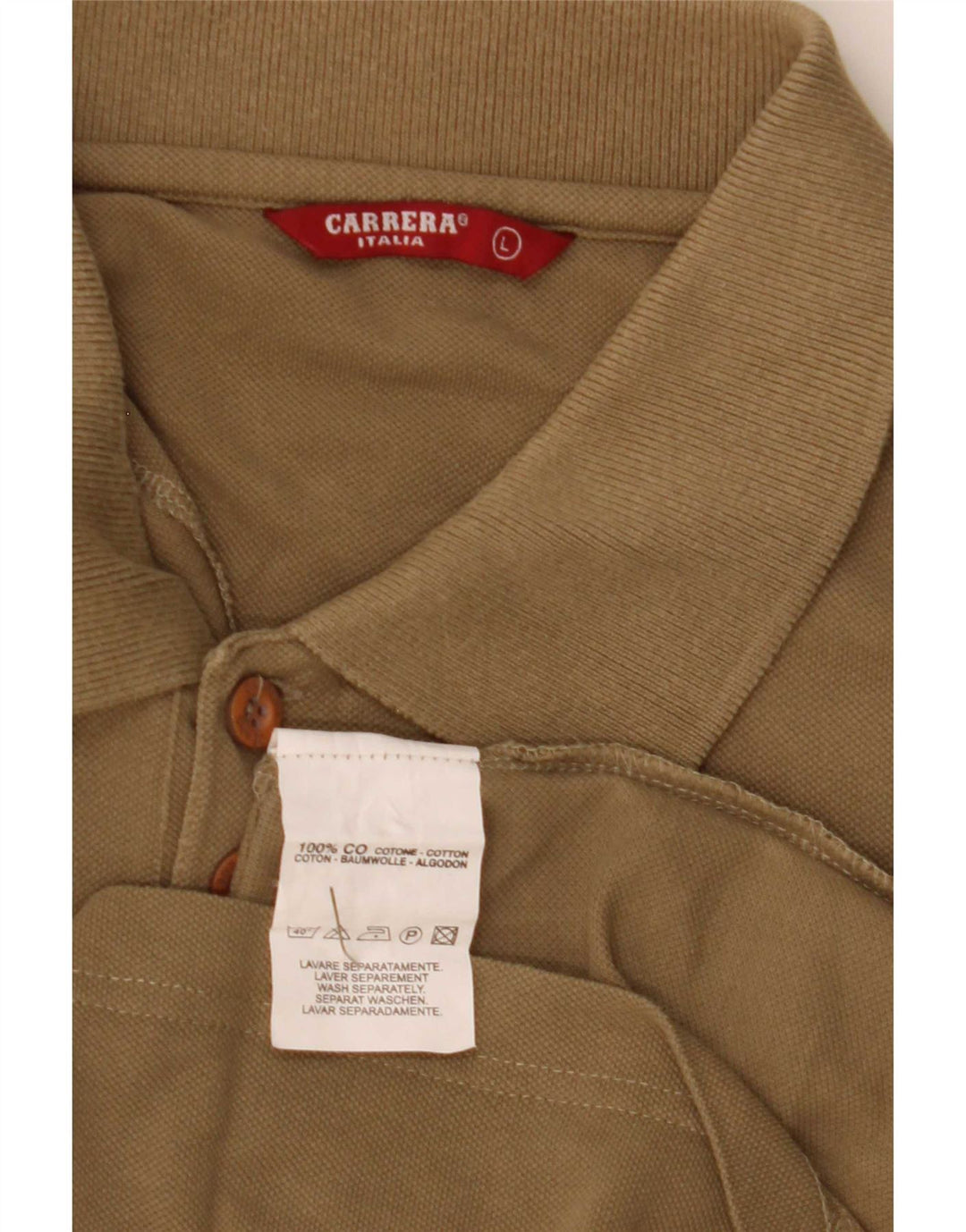 Carrera Polo Shirt til mænd Stor grøn bomuld