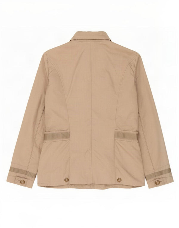 Dek'Her Womens Hooded Utility Jacket UK 18 XL Beige Polyamid