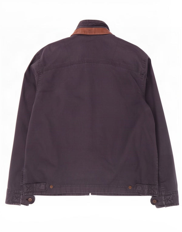 Timberland Herre Bomber Jacket UK 40 Large Navy Blue Cotton