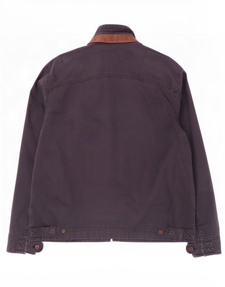 Timberland Herre Bomber Jacket UK 40 Large Navy Blue Cotton