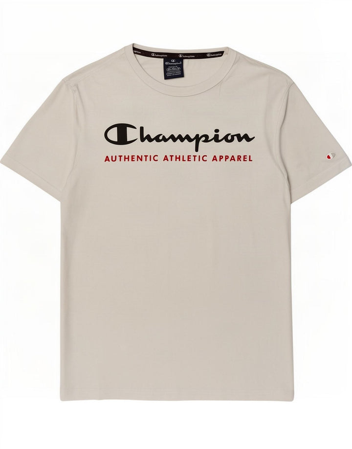 Champion Herre Grafisk T-Shirt Top Lille Hvid