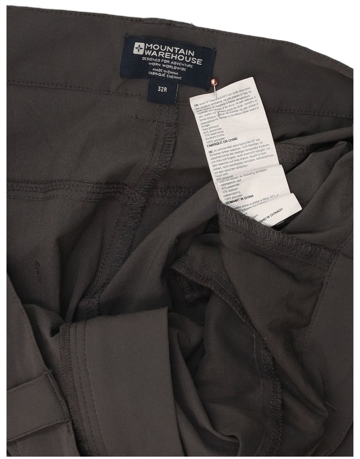Mountain Warehouse Herre Straight Cargo Bukser W32 L32 Grå Polyester
