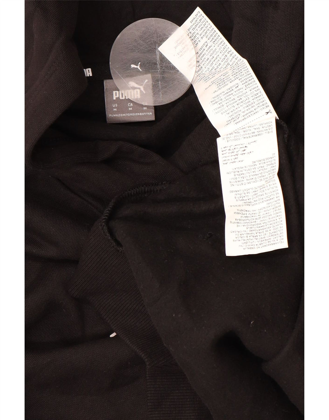 PUMA Grafisk hættetrøje til kvinder UK 14 Medium Sort bomuld