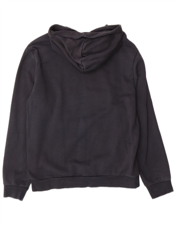 PUMA Mens Hoodie Jumper Small Navy Blue Cotton