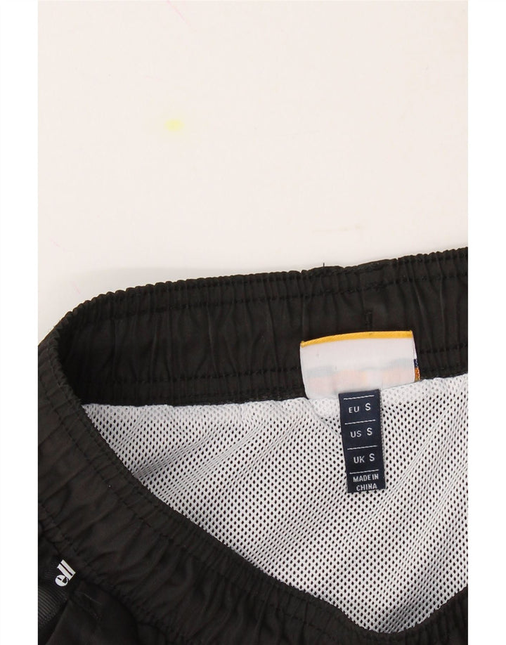ELLESSE Mens Graphic Sport Shorts Small  Black Polyester Vintage Ellesse and Second-Hand Ellesse from Messina Hembry 