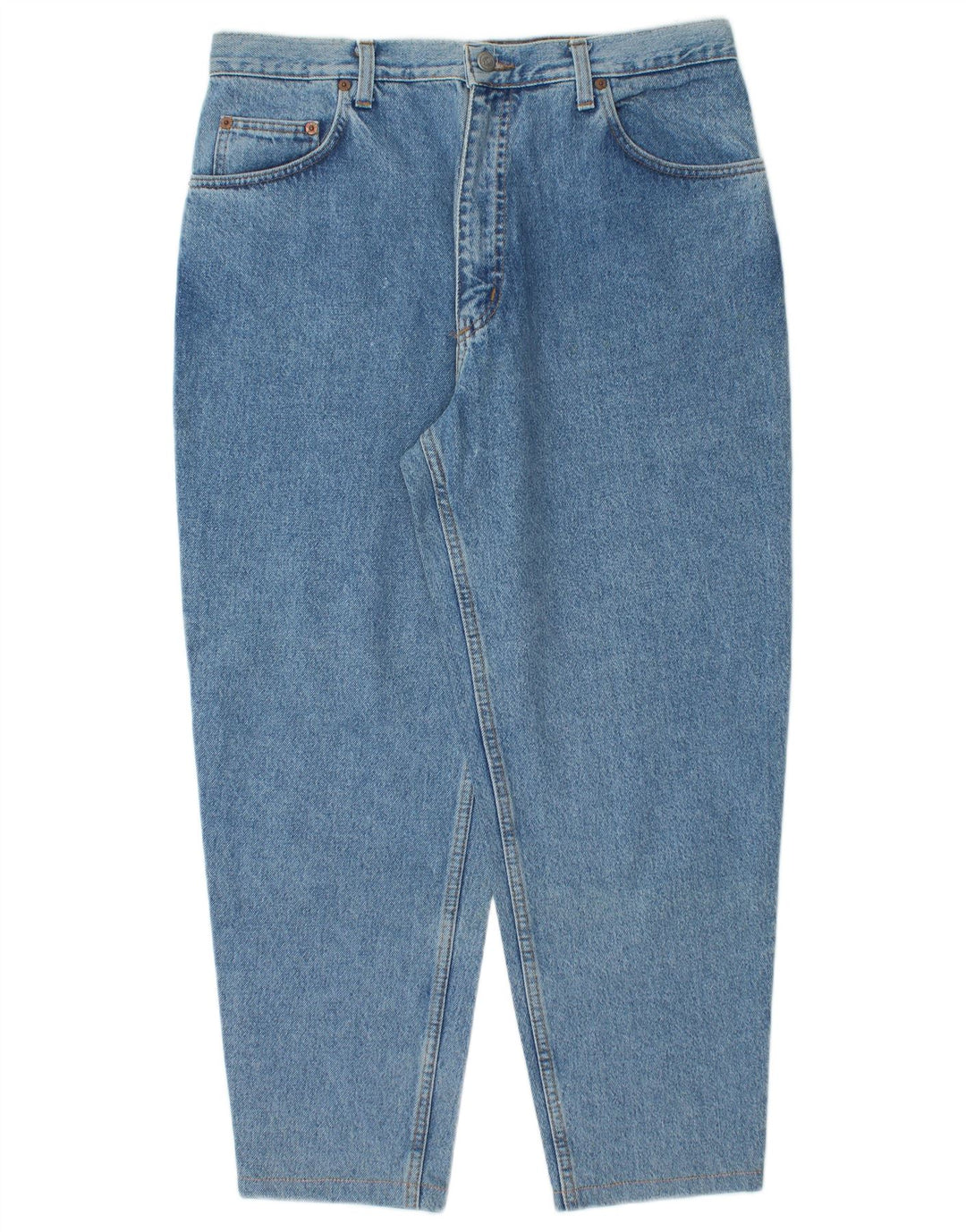 RIFLE Herre Cropped Loose Jeans W36 L26 Blå Bomuld