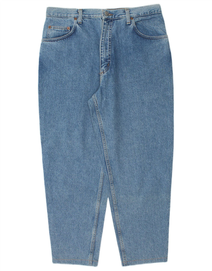 RIFLE Herre Cropped Loose Jeans W36 L26 Blå Bomuld