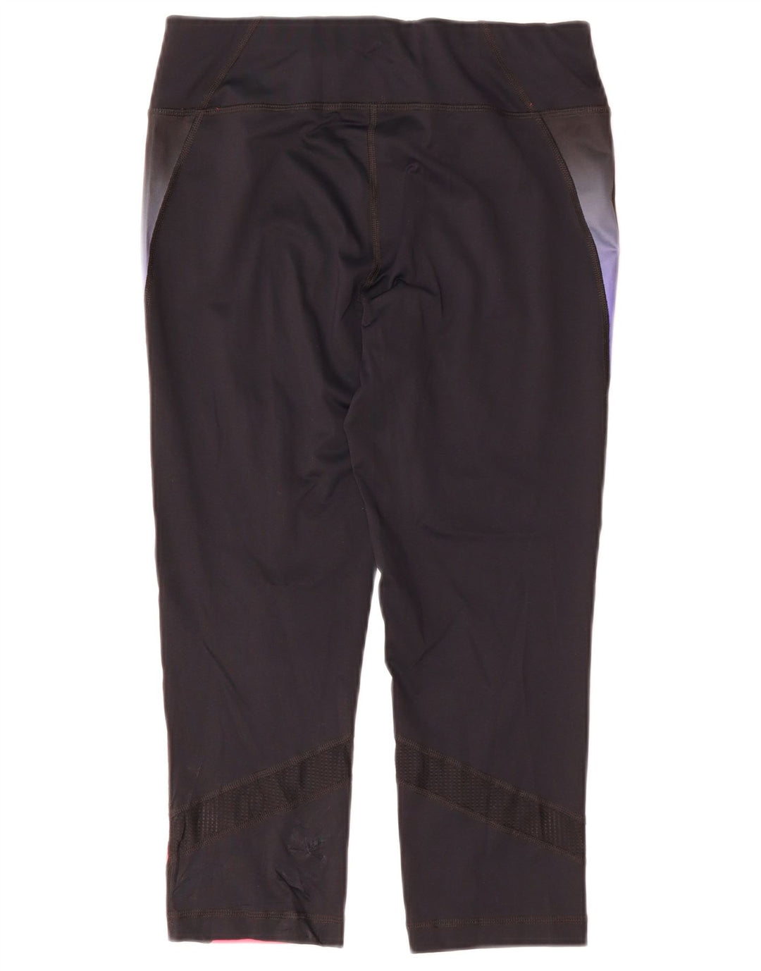FILA Dame Capri Leggings UK 14 Medium Navy Blue Colourblock