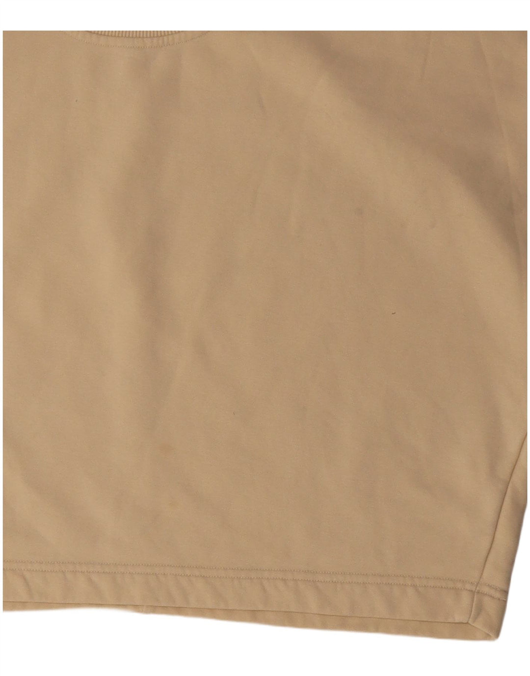Fila Womens Crop Oversized T-Shirt Top UK 14 Medium Beige Bomuld