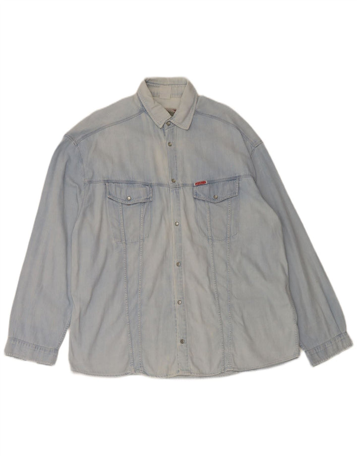Vintage denimskjorte til mænd XL Blå