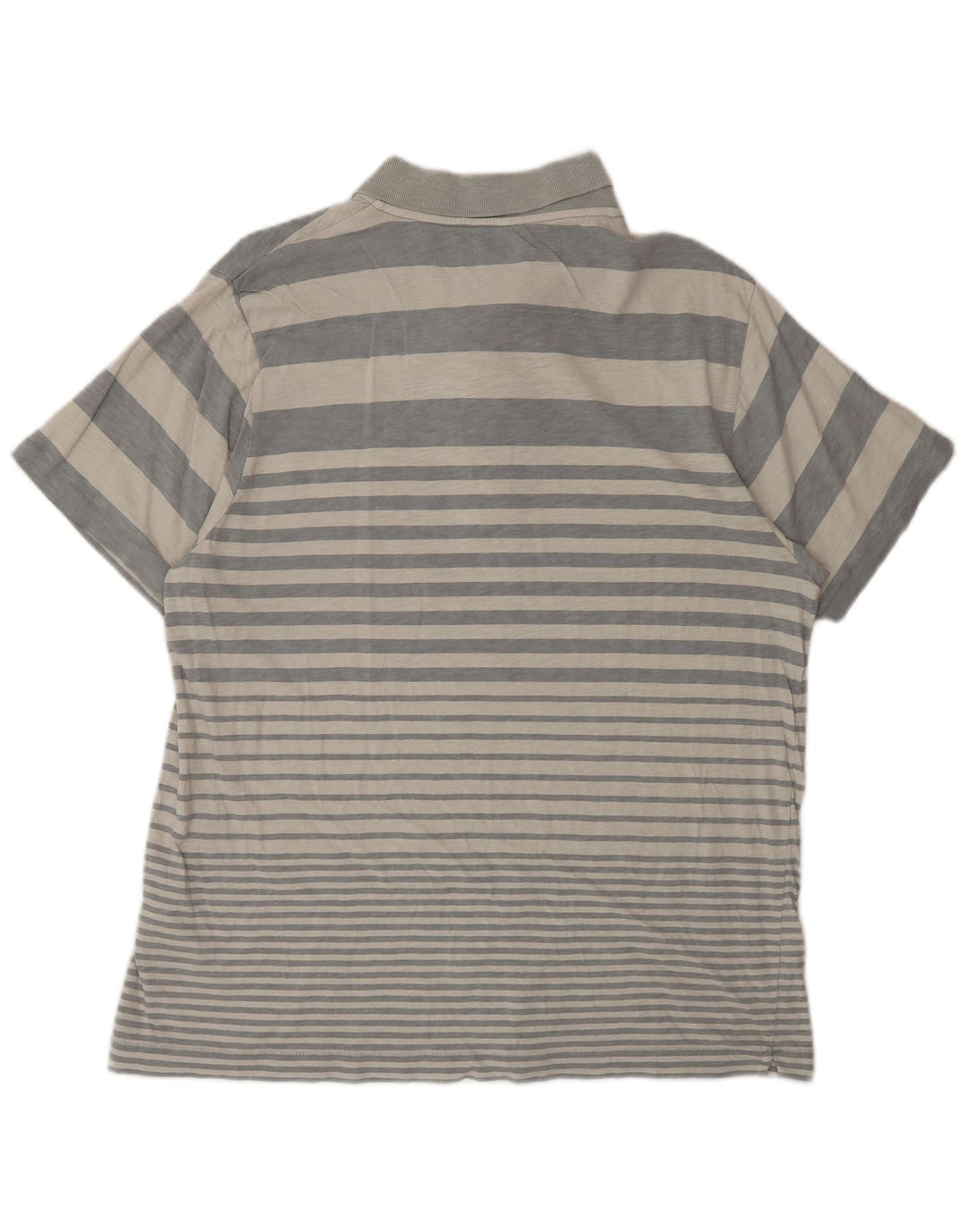 French Connection Herre poloshirt XL Gråstribet bomuld