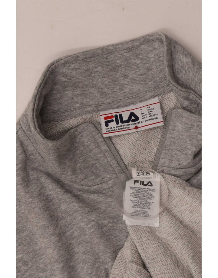Fila Træningsdragt til mænd Topjakke 2XL Grå Flecked Bomuld
