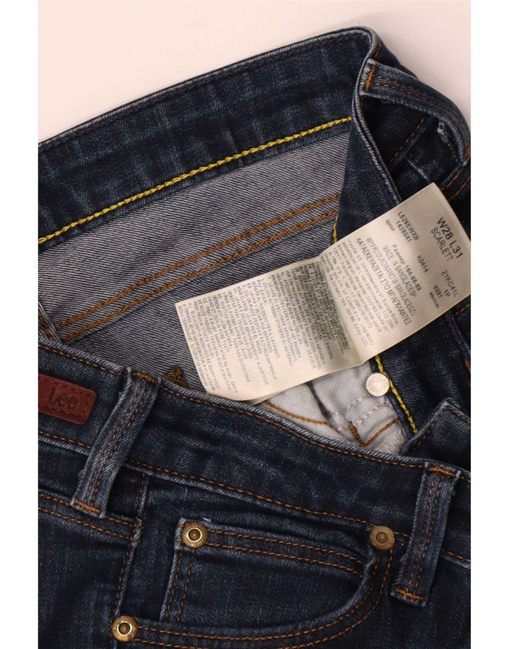 Lee Dame Scarlett Slim Jeans W28 L28 Marineblå Bomuld
