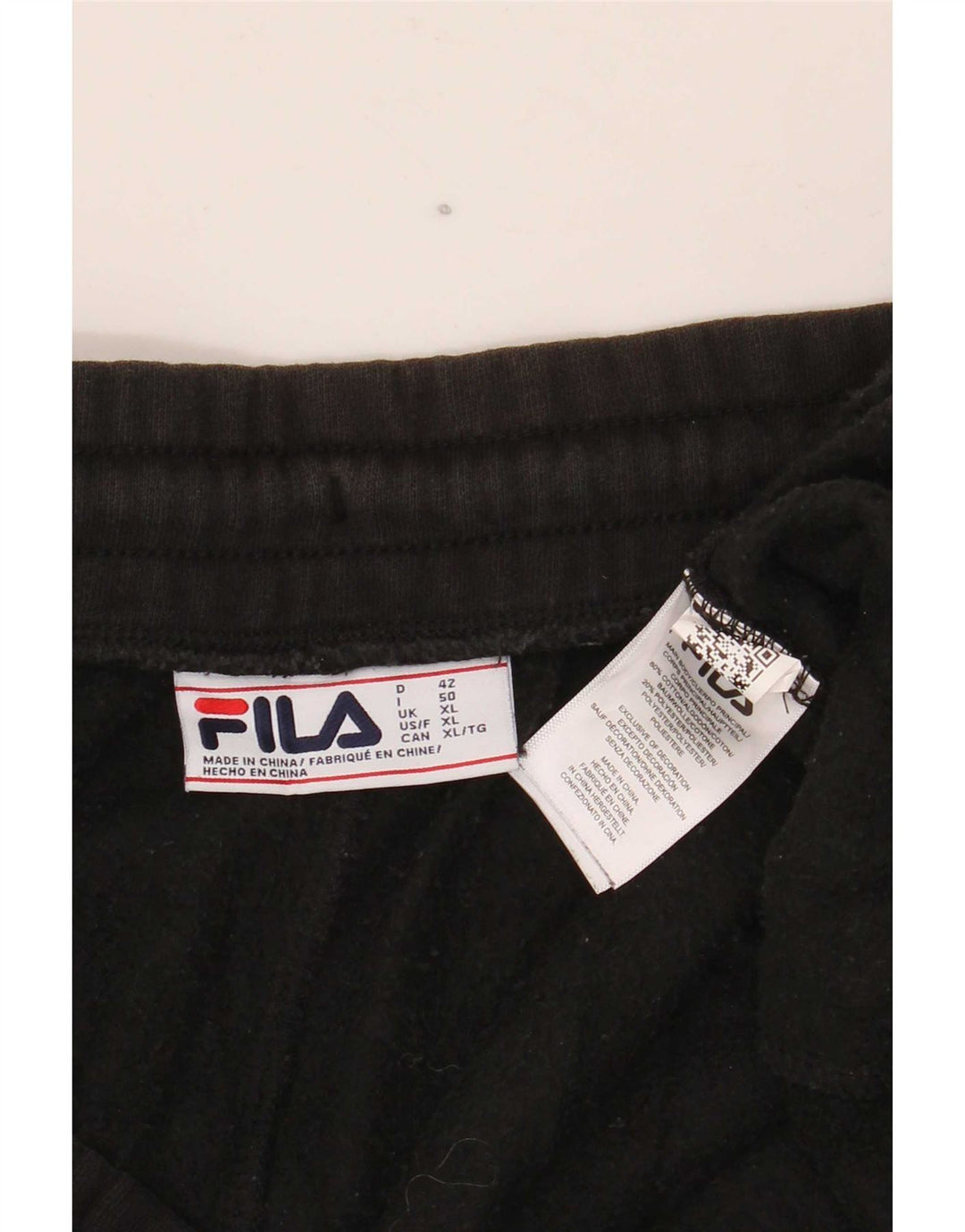 Fila træningsdragt til kvinder Joggers XL Sort bomuld