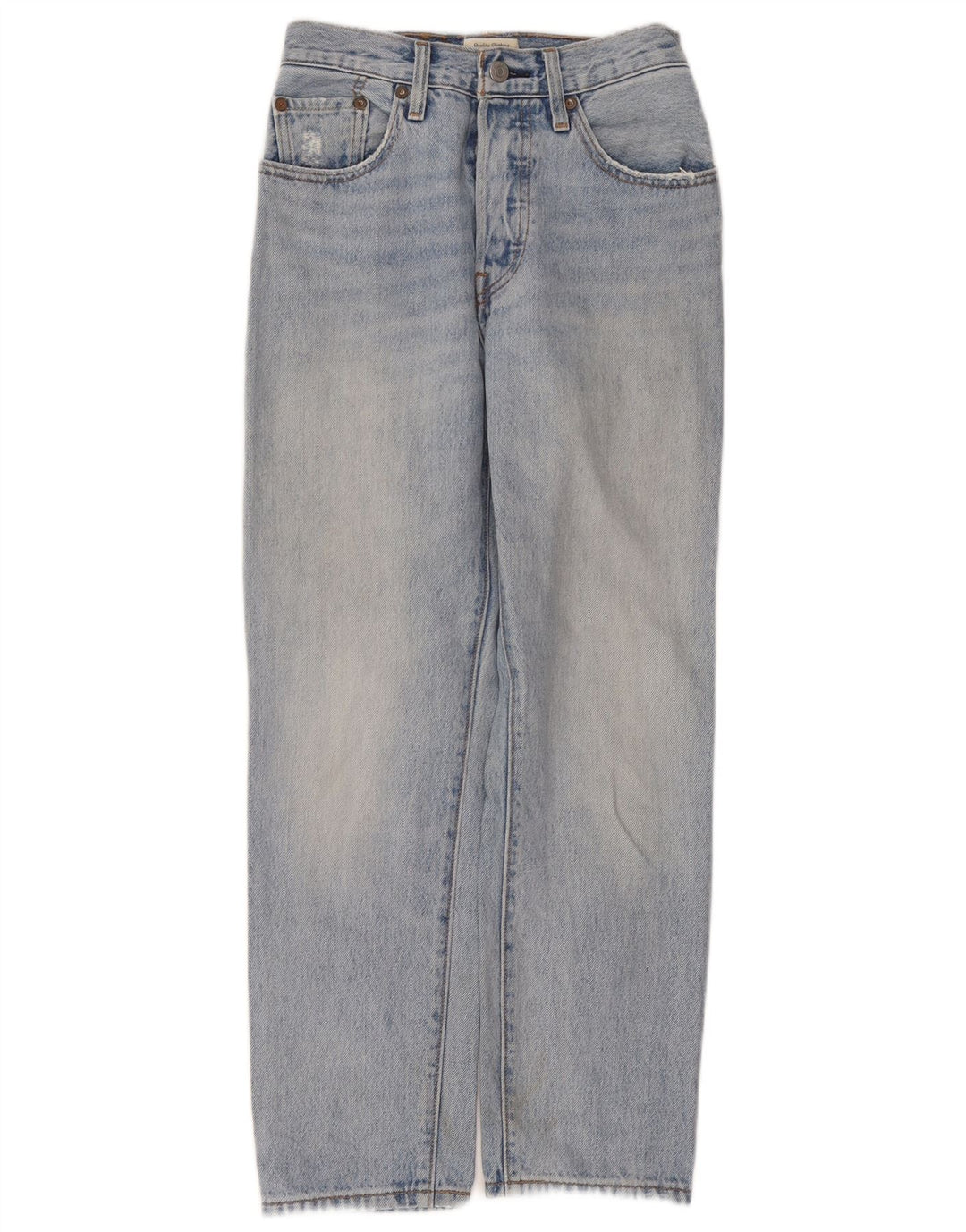 Levi's Dame 501 Straight Jeans W26 L26 Blå Bomuld