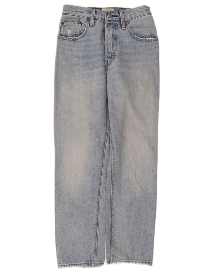 Levi's Dame 501 Straight Jeans W26 L26 Blå Bomuld