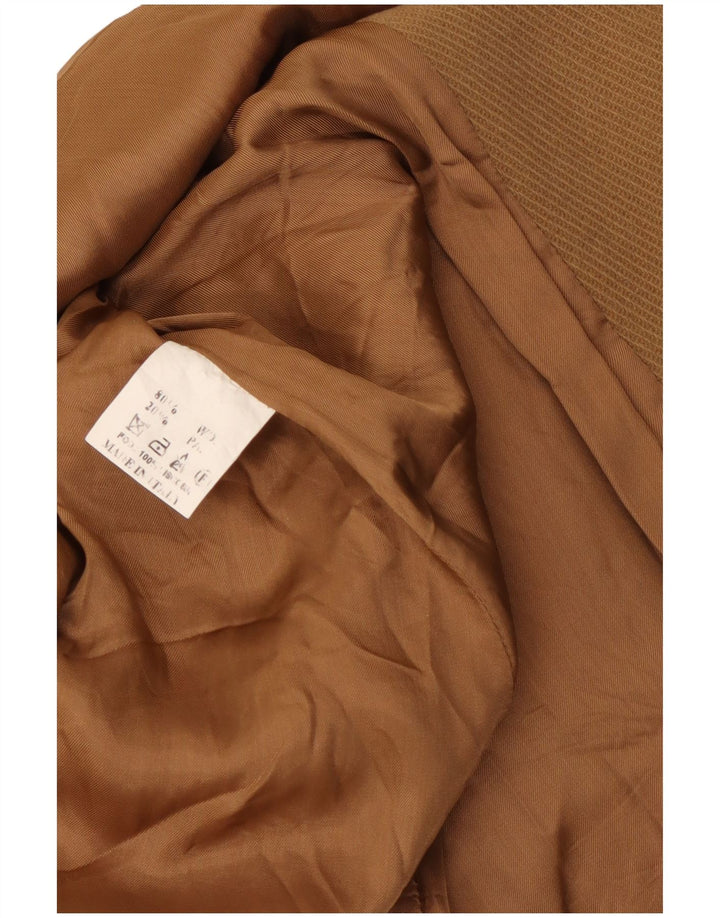 Onyx Dame Dobbeltradet Frakke IT 44 Medium Brun Uld