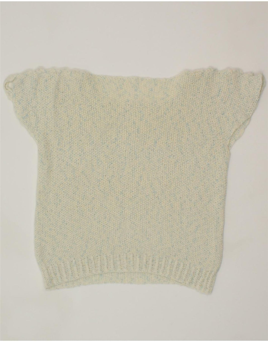 VINTAGE Womens Crop Vest Tank Top UK 14 Medium Blue Vintage Vintage and Second-Hand Vintage from Messina Hembry 