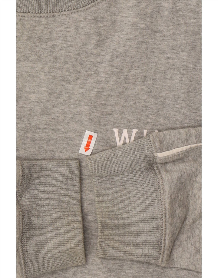 JACK WILLS Dame Sweatshirt Jumper UK 12 Medium Grå Bomuld
