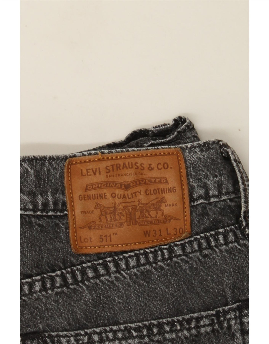 Levi's Herre 511 Slim Jeans W31 L30 Grå Bomuld