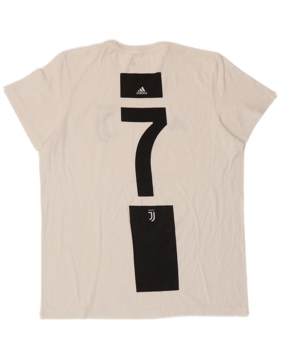 ADIDAS Herre Juventus grafisk T-shirt Top Large Off White