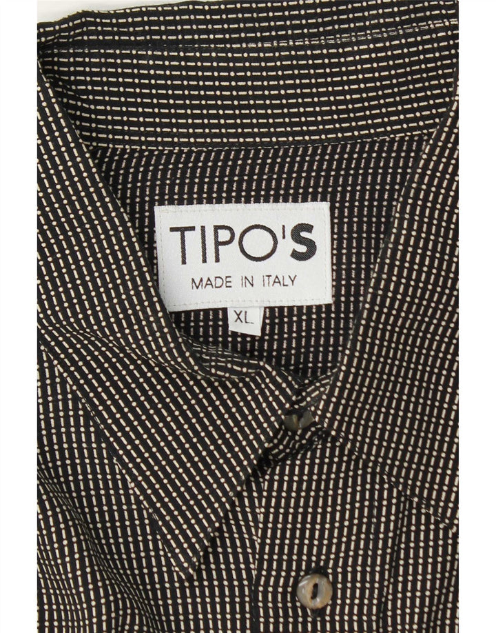 Tipo'S Herreskjorte XL Sortstribet