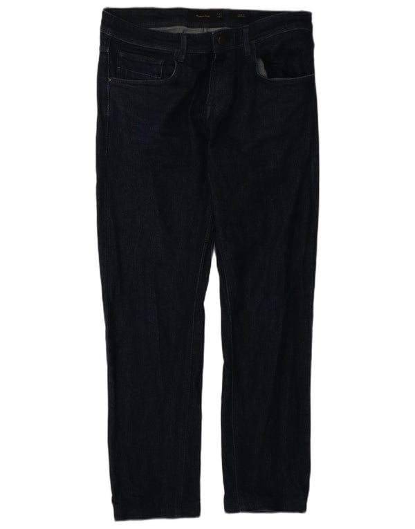Massimo Dutti Herre Slim Jeans EU 40 Medium W31 L28 Marineblå Bomuld