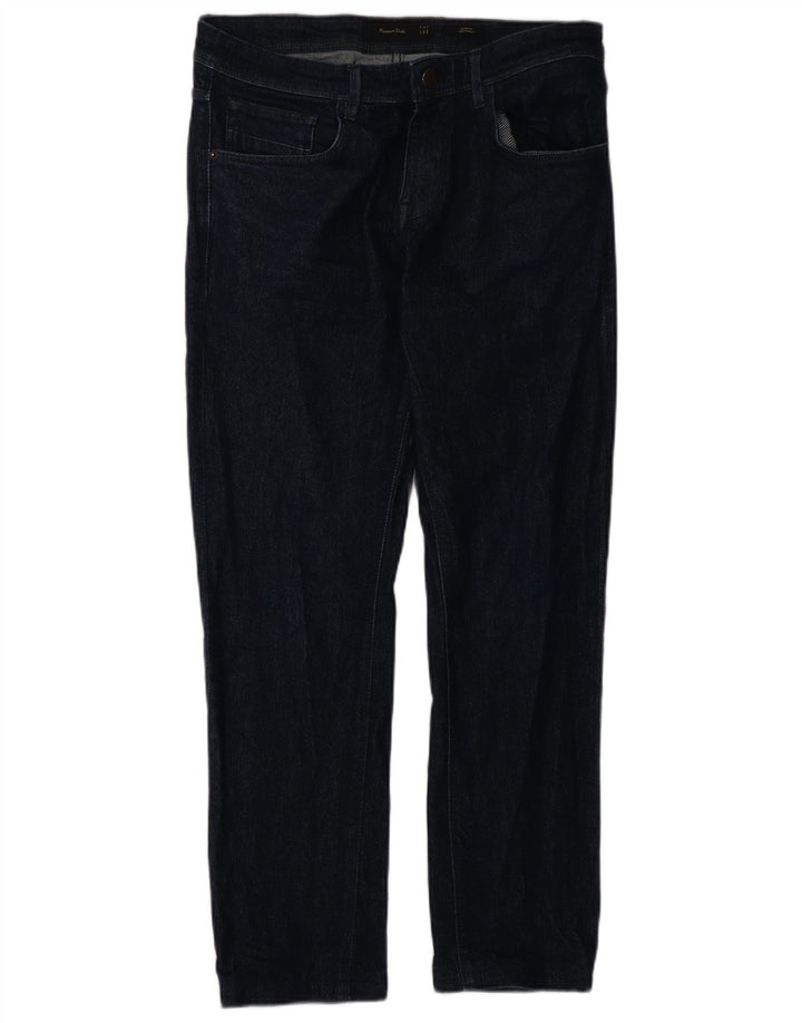 Massimo Dutti Herre Slim Jeans EU 40 Medium W31 L28 Marineblå Bomuld
