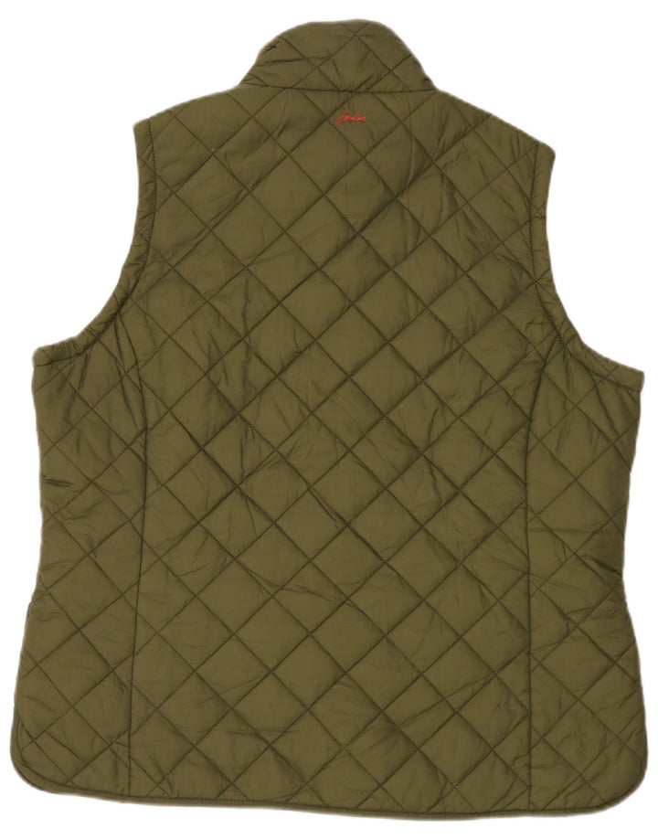 Joules Dame Quilted Gilet UK 18 XL Khaki Polyester