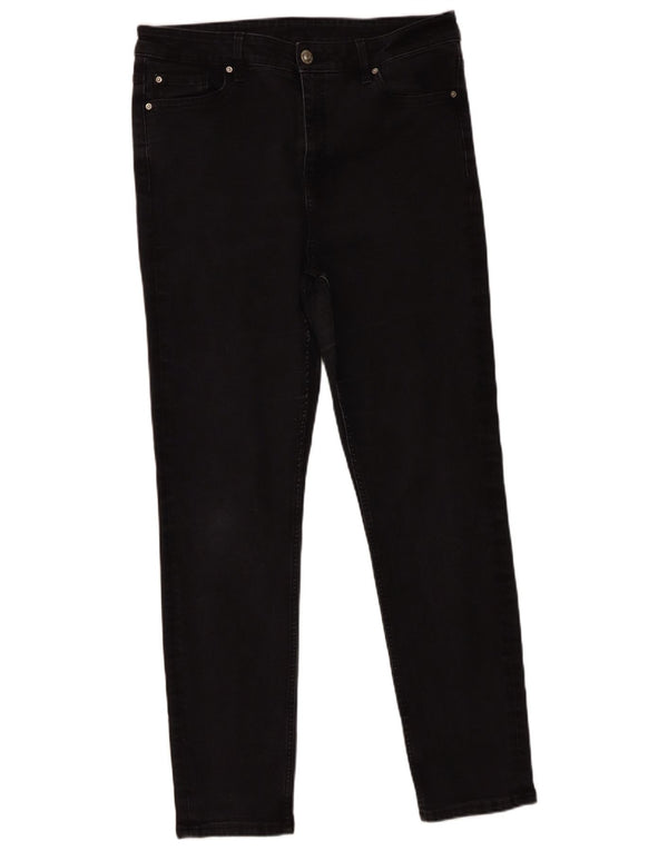 Marks & Spencer Dame Slim Jeans UK 16 Large W36 L29 Black Bomuld