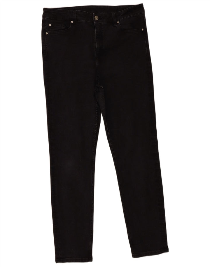 Marks & Spencer Dame Slim Jeans UK 16 Large W36 L29 Black Bomuld