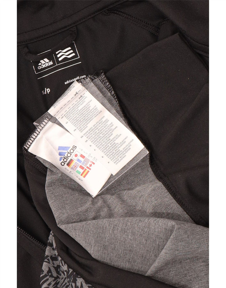 ADIDAS træningsdragt topjakke til kvinder UK 10 Small Black Colourblock Polyester