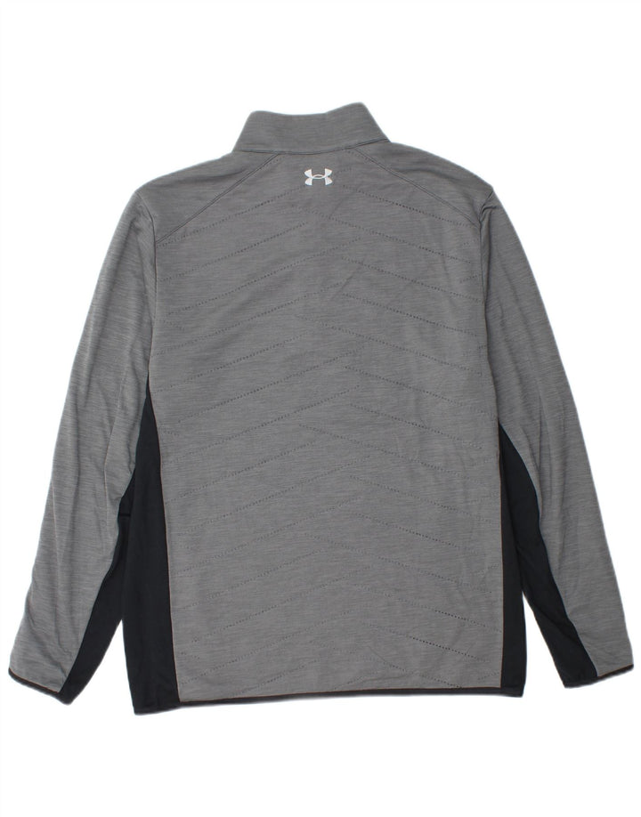UNDER ARMOUR Herre Cold Gear Pullover Træningsdragt Top Medium Grå Colourblock