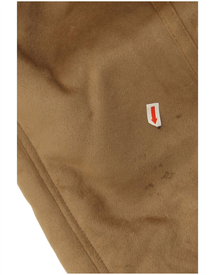 Zara Sherpa Overfrakke UK 14 Medium Beige Polyester