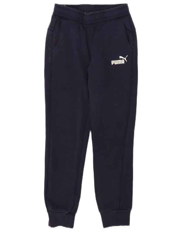 Puma træningsdragt til kvinder Joggers UK 8 Small Navy Blue Cotton