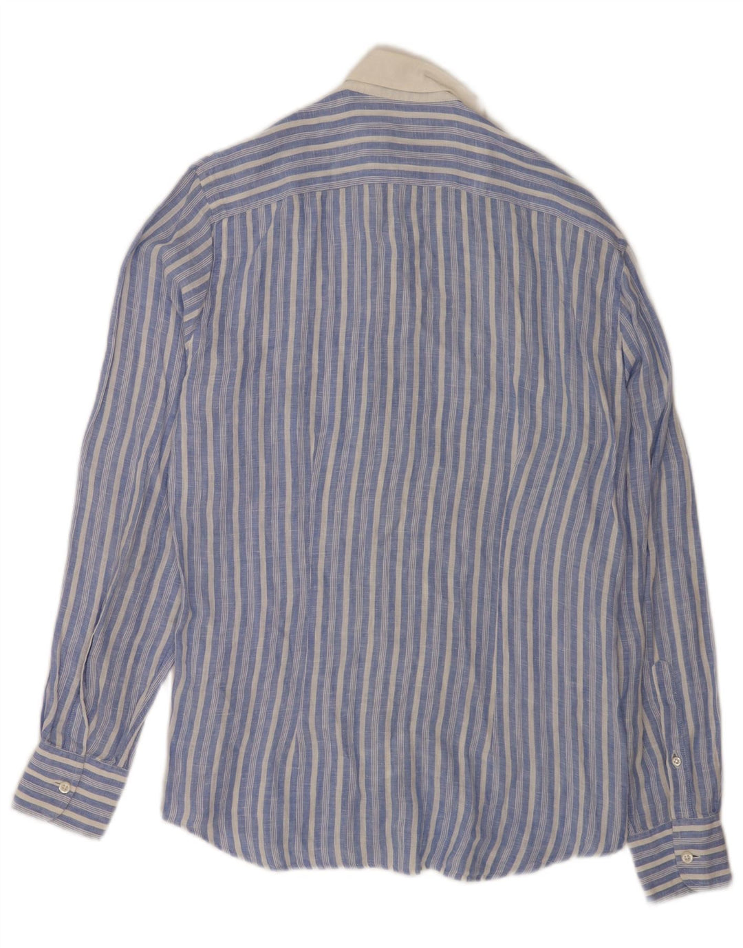 Fred Perry Herre Slim Fit skjorte, lille blå stribet hør