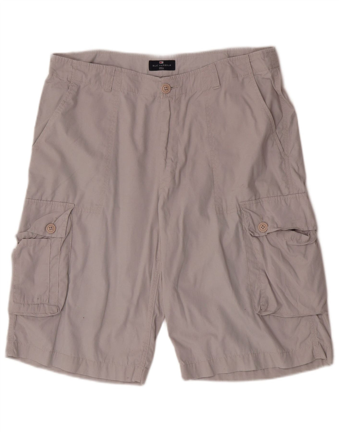 Marks & Spencer Herre Blue Harbor Cargo Shorts W36 Stor Grå Bomuld