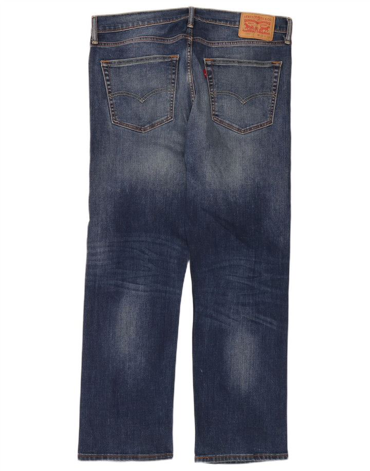 Levi's Herre 504 lige jeans W36 L30 blå bomuld