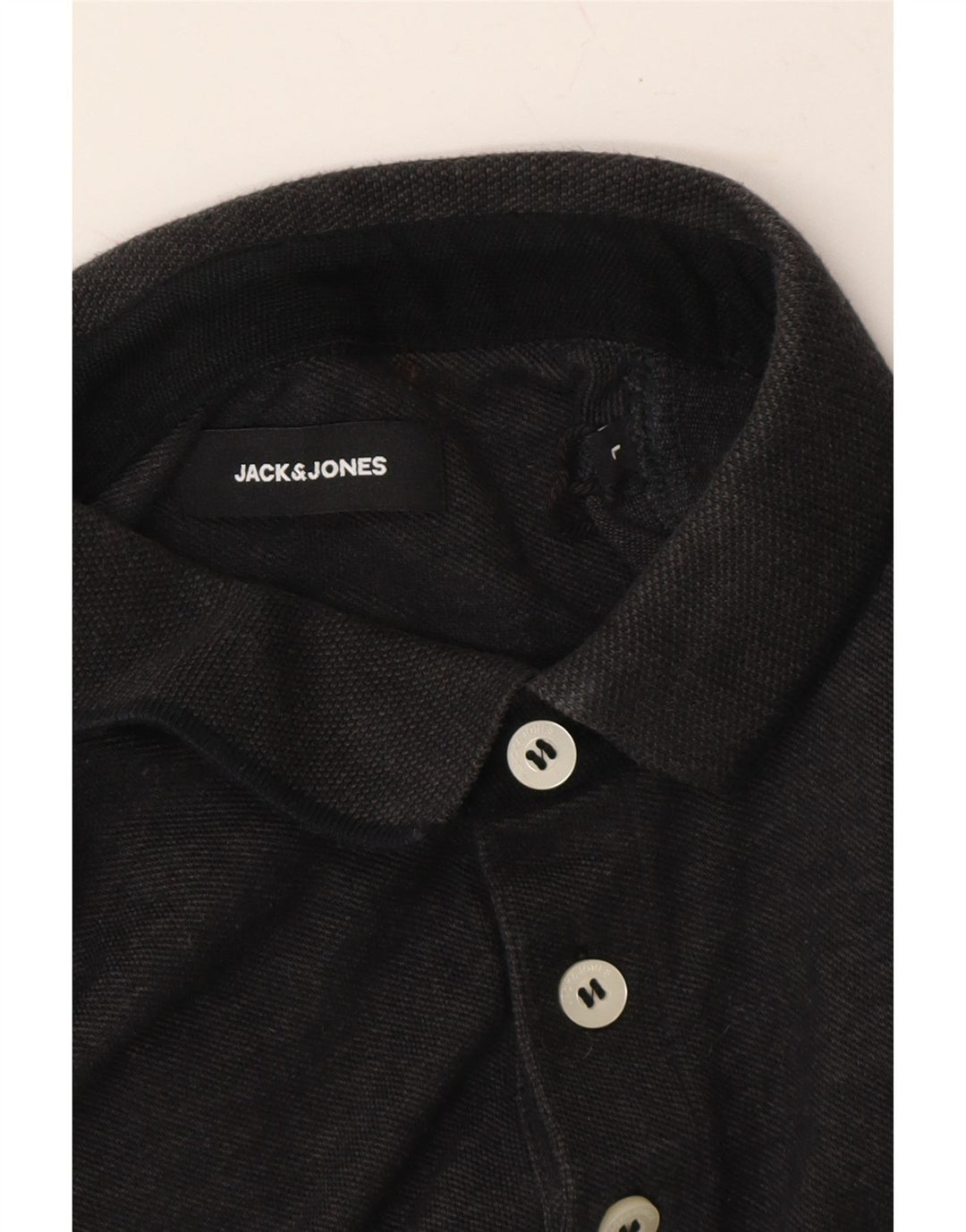 JACK & JONES Mens Polo Shirt Large Grey Cotton Vintage Jack & Jones and Second-Hand Jack & Jones from Messina Hembry 
