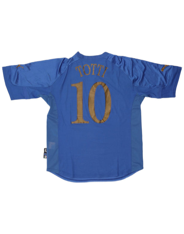 Puma Herre Italien 2004-2006 Hjemmetrøje XL Blå Colourblock Polyester Sports