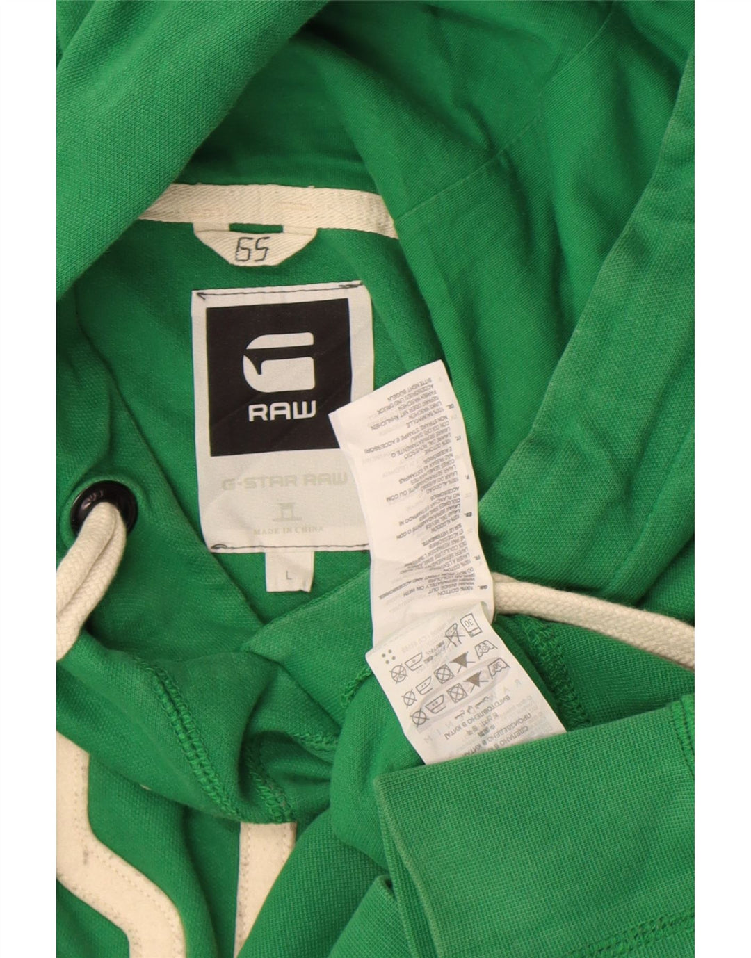 G-Star Grafisk hættetrøje til mænd Stor grøn bomuld