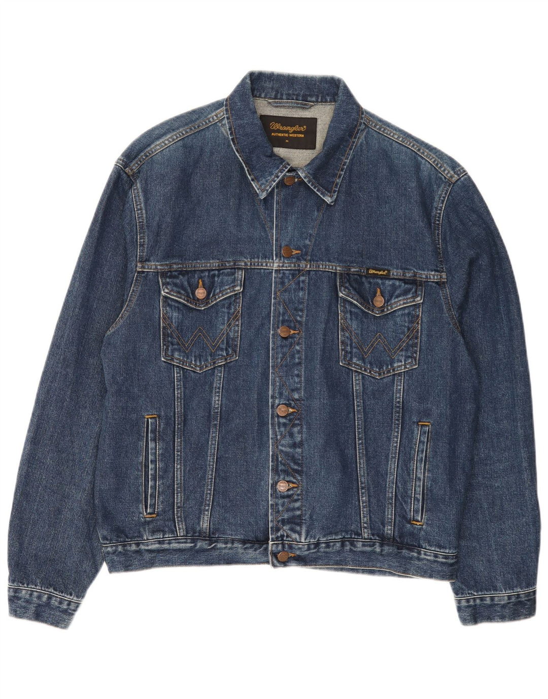 Wrangler Herre denimjakke UK 42 XL Blå Bomuld