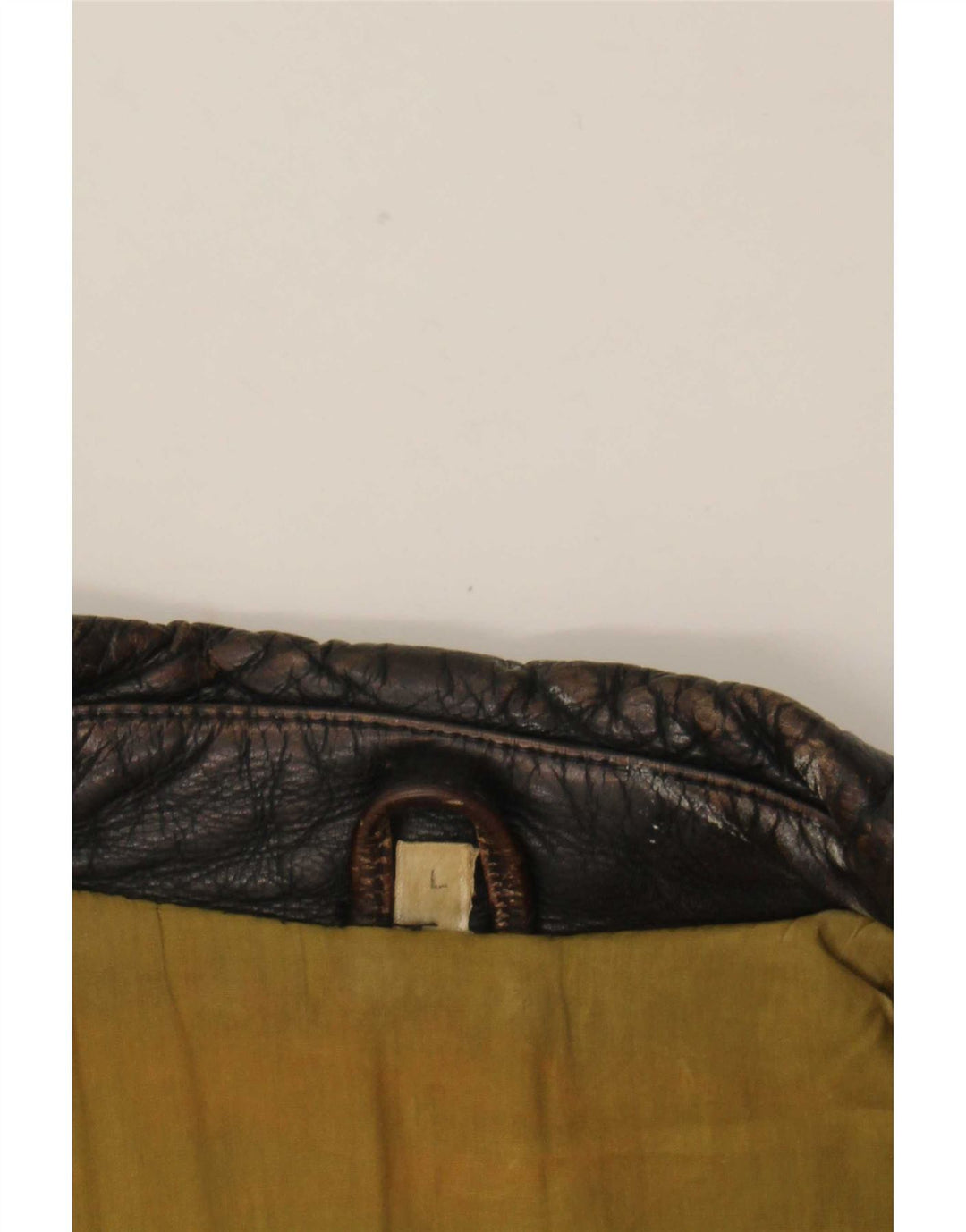 American Basics Herre Læder Biker Jacket UK 40 Stor Brun