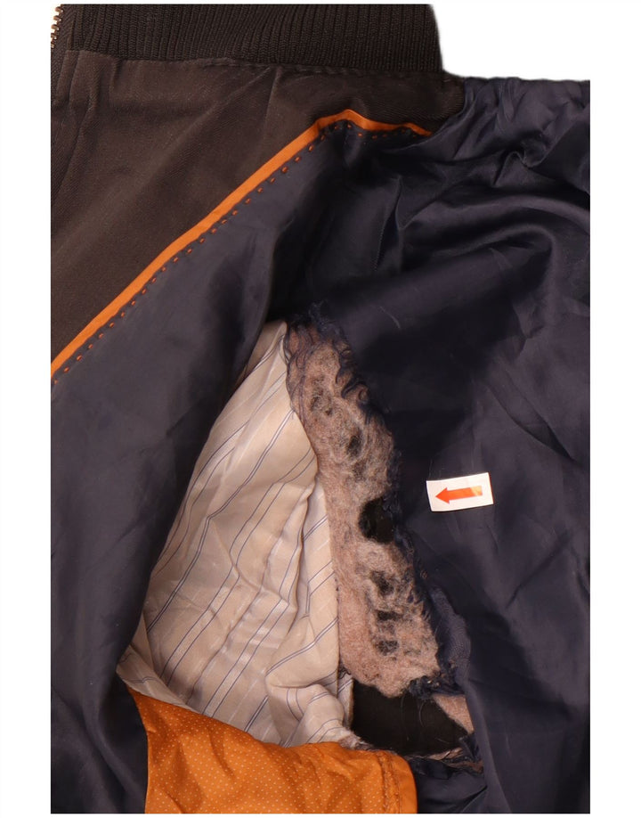 Zara Herre Military Bomber Jacket UK 36 Small Black