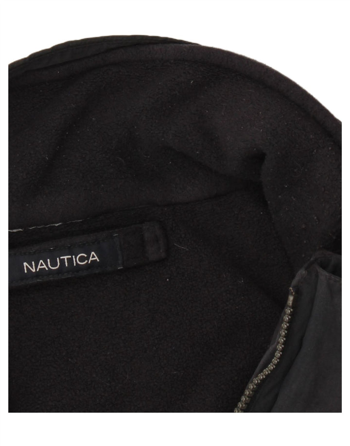 Nautica Herre Windbreaker Jacket UK 42 XL Sort Polyester