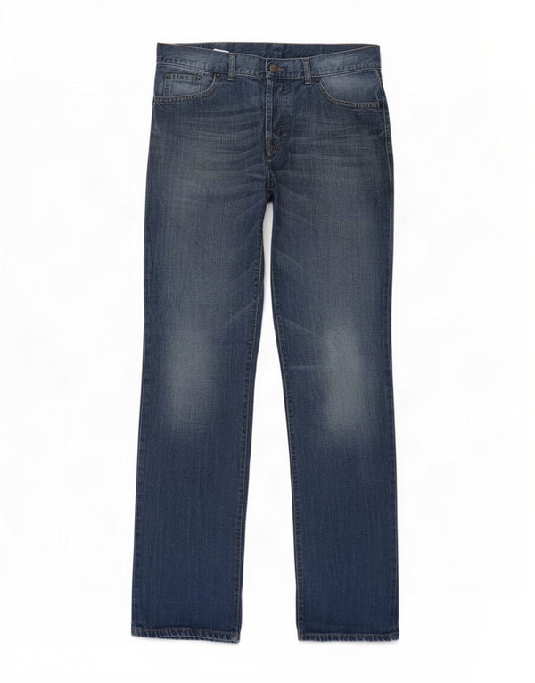 Benetton Straight Jeans til mænd W35 L35 Blå Bomuld