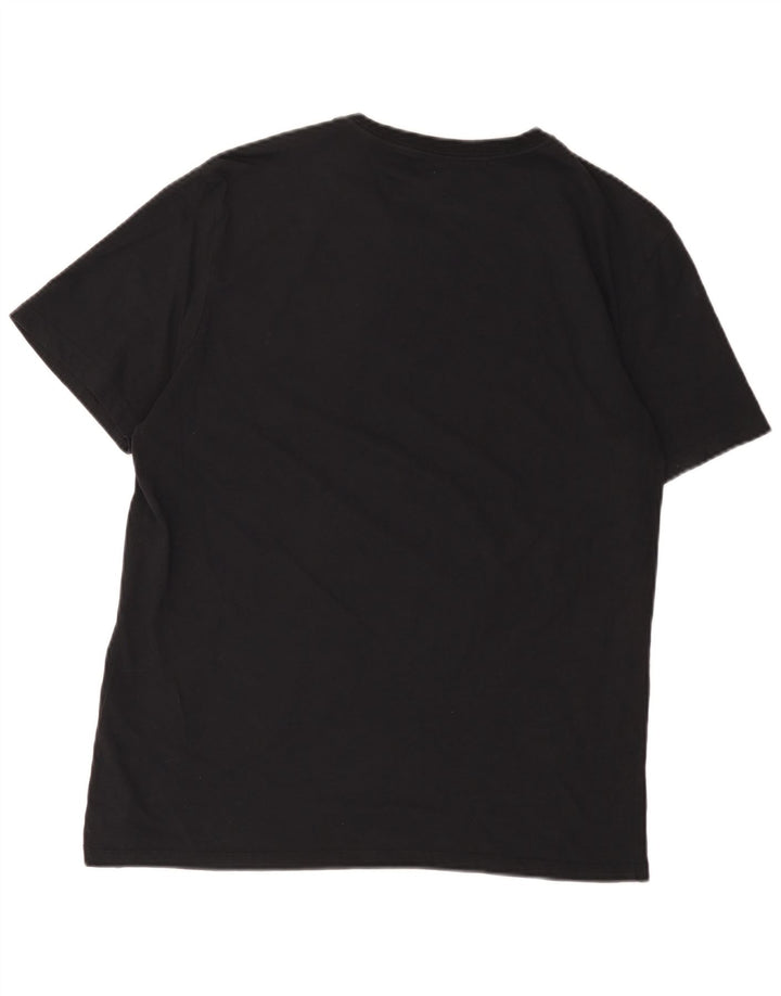 Calvin Klein Herre grafisk T-shirt Top Medium Sort Bomuld