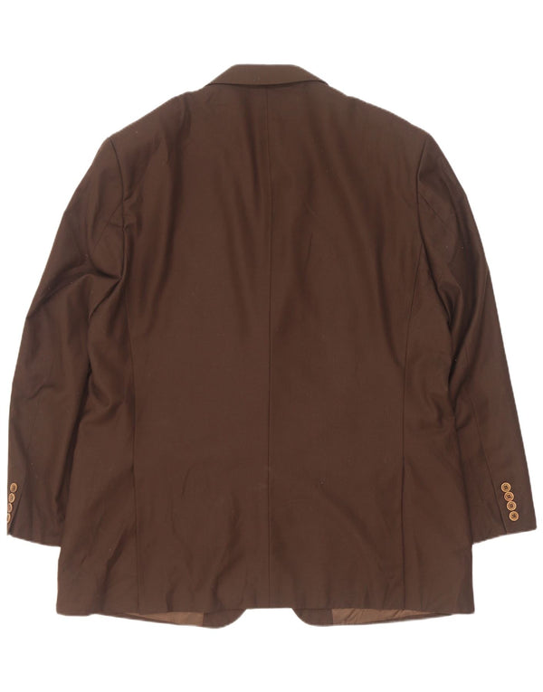 Pierre Cardin Herre 2-knaps blazerjakke IT 58 4XL Brun